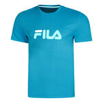 Fila Kleding Fila Logo T-shirt Heren-Petrolblauw