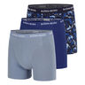 Cotton Stretch Boxer 3P Boxershort Heren-Blaugrau,Blauw