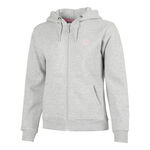 BIDI BADU Kleding BIDI BADU Hey Laguna Logo Zip Sweater met capuchon Dames-lichtgrijs