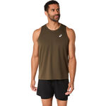 ASICS Topje hardlopen ASICS Core Hardloopshirt Heren - Bruin