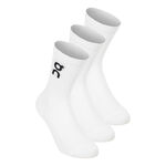 On Kleding On Logo Sock High 3P Tennissokken Unisex-wit