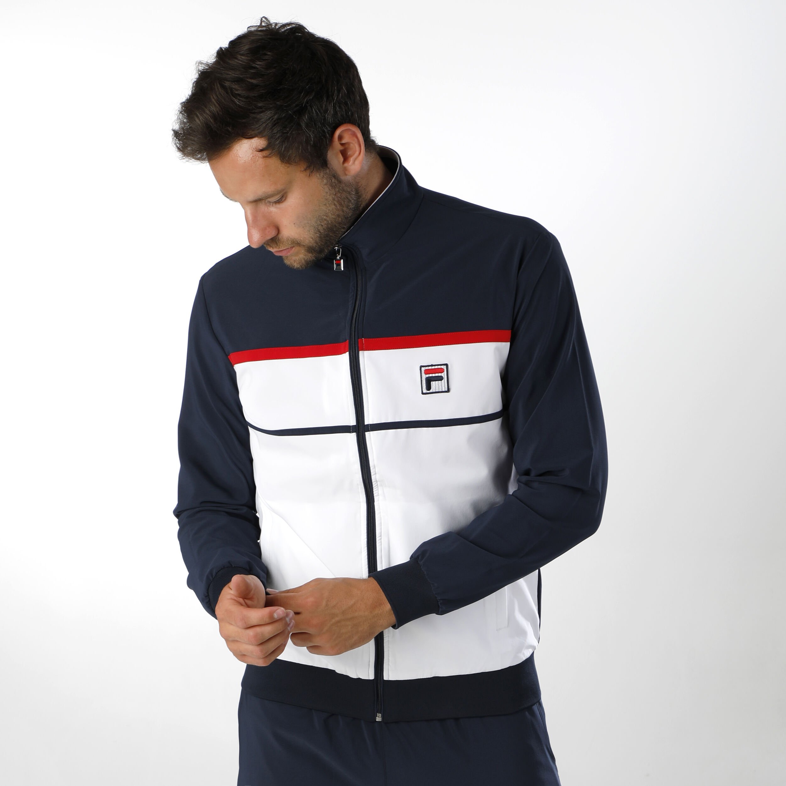 Buy Fila Max Trainingsjack Heren Wit Donkerblauw online Tennis