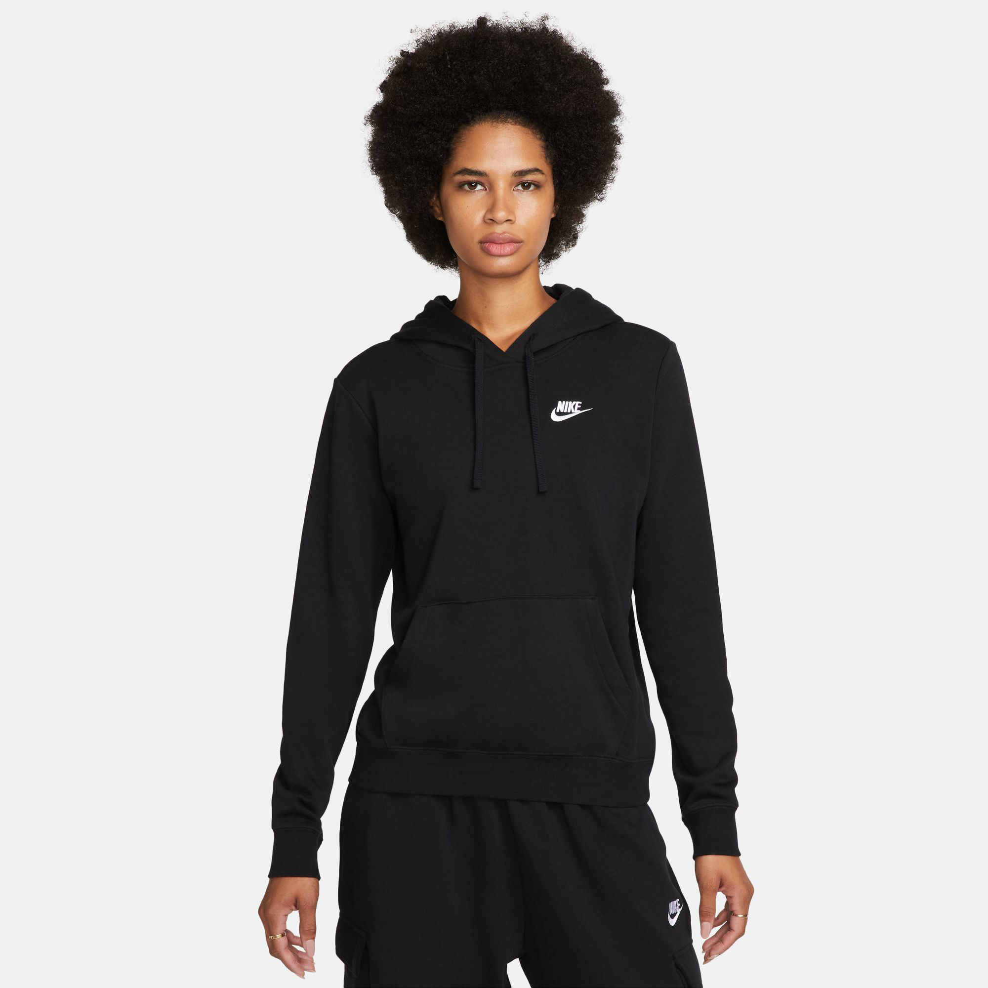 Buy Nike Sportswear Club Pull Over STD Sweater Met Capuchon Dames Zwart online Tennis Point BE