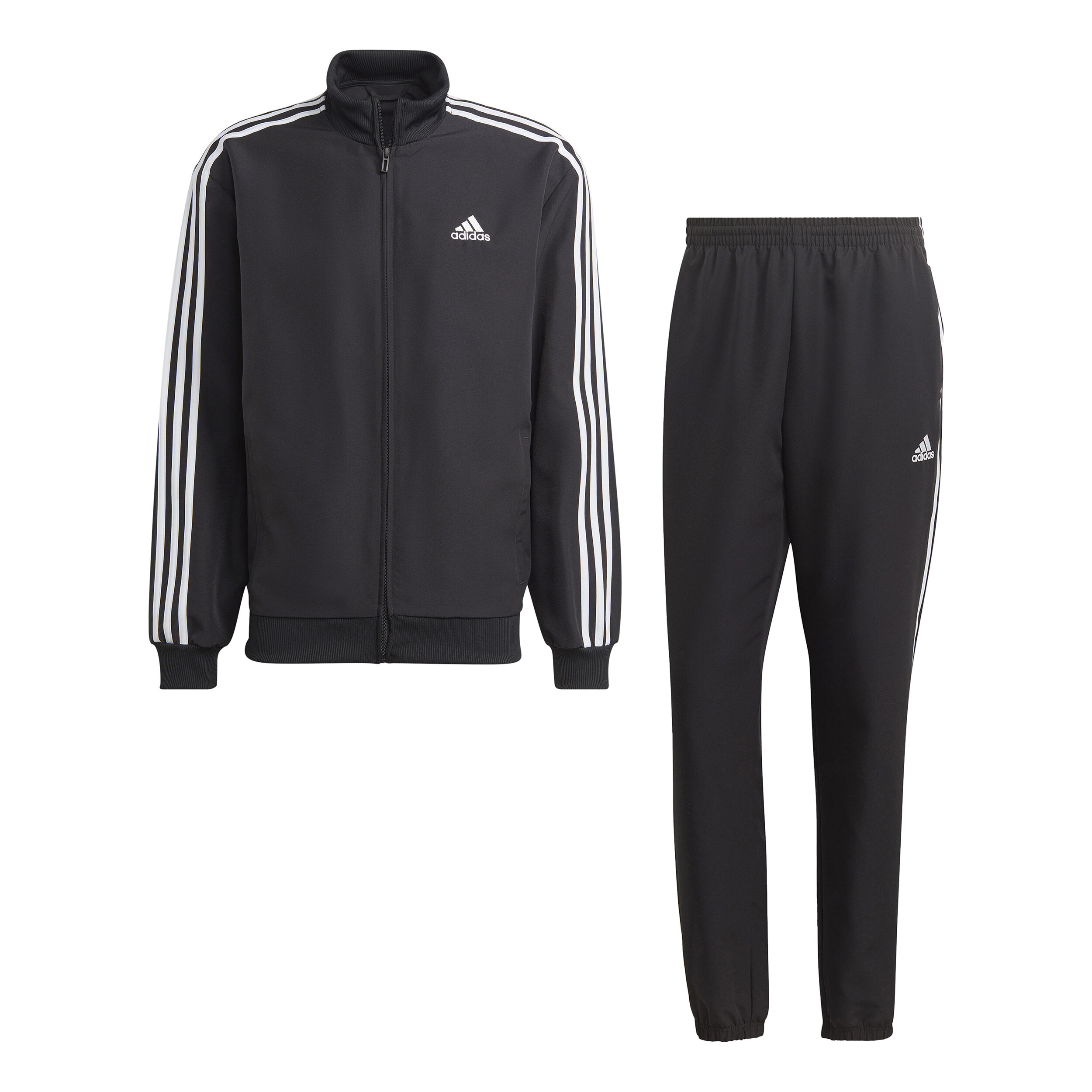 Buy adidas 3 Stripes Woven Trainingspak Heren Zwart Wit online Tennis Point BE
