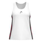 HEAD Kleding HEAD Club 25 Tech Tanktop Dames-Wit,Rood