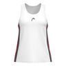 Club 25 Tech Tanktop Dames-Wit,Rood