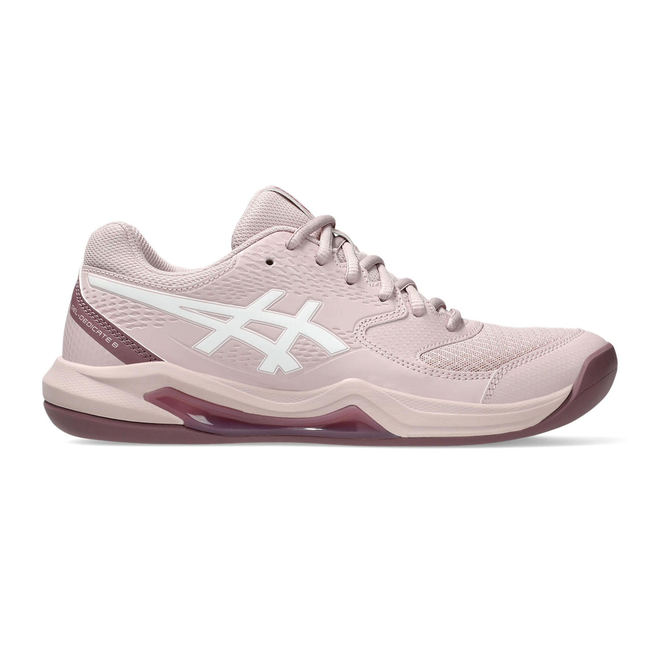 Buy ASICS Gel Dedicate 8 Indoor Tennisschoen Tapijt Dames Oud Roze Mauve online Tennis Point BE