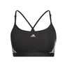 Aeroreact Low-Support 3 Stripes Sport-bh Dames-Zwart