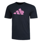 adidas Kleding adidas Tennis 3 Stripes T-shirt Heren - zwart, paars