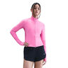 Swift Half-Zip Hardloopshirt Dames-Pink,Zilver