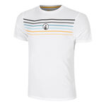 Quiet Please Kleding Quiet Please Endlessly Trainings Stripe T-shirt Heren-Wit,Veelkleurig
