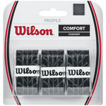 Wilson Overgrips Wilson Profile Overgrip Verpakking 3 Stuks-Zwart