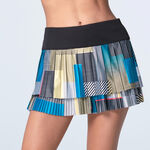 Lucky in Love Kleding Lucky in Love Stripe It Up Pleated Rok Dames-Zwart,Veelkleurig