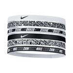 Nike Kleding Nike Printed Haarband Verpakking 6 Stuks-Wit,Zwart
