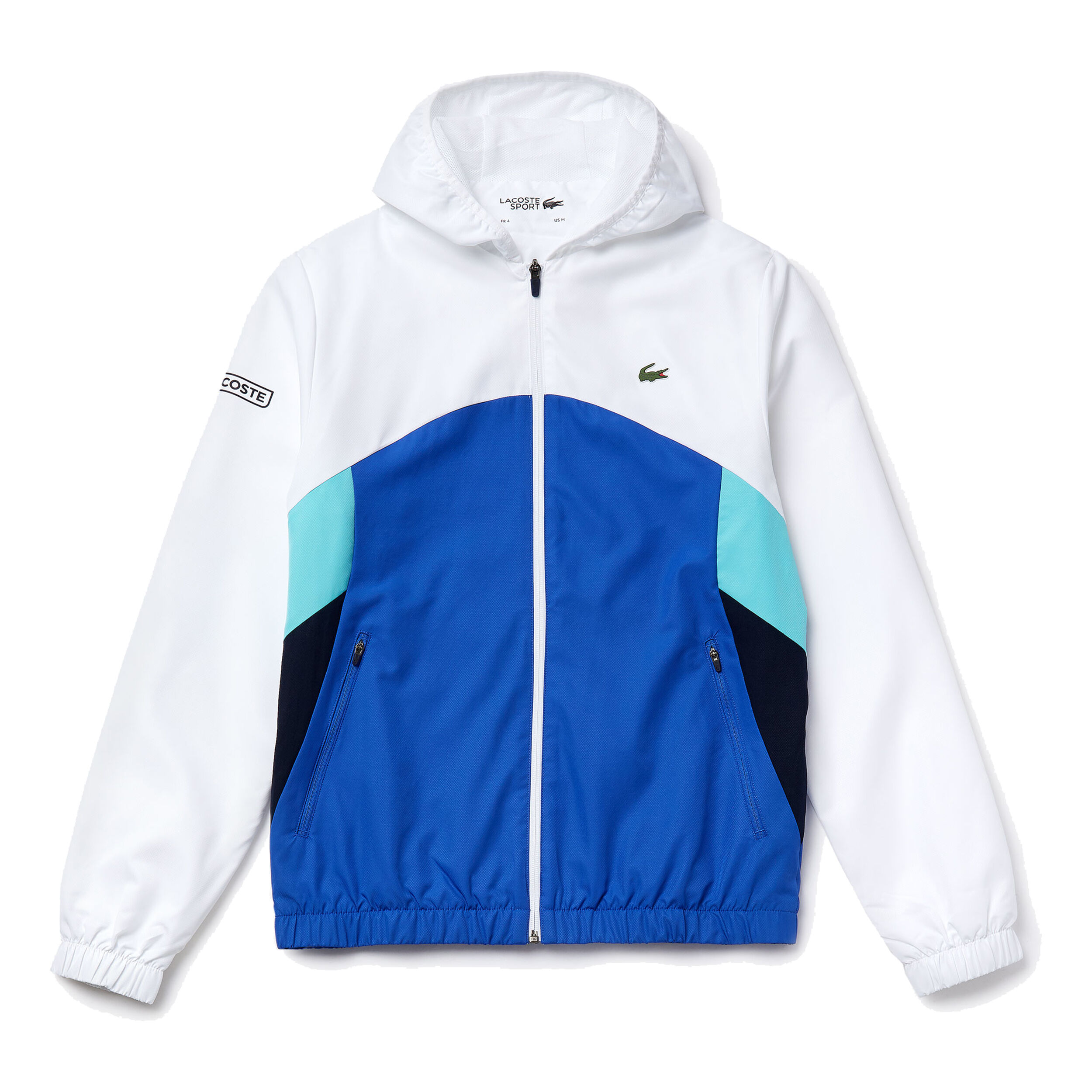 Lacoste trainingspak blauw wit best sale