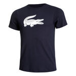Lacoste Kleding Lacoste Core T-shirt Heren - donkerblauw, wit