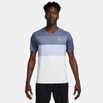 Nike Kleding Nike Court Dri-Fit Advantage Print T-shirt Heren-Blaugrau