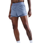 Nike Kleding Nike Swift 2in1 Hardloopshorts Dames - blaugrau, zilver