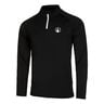 Big Serve 1/4 Zip Longsleeve Heren-Zwart,Wit