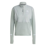 adidas Kleding adidas Ultimate High Visibility Half-Zip Hardloopshirt Dames-Salie