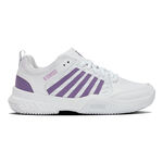 K-Swiss Tennisschoenen K-Swiss  Court Express 2 Gravelschoen Dames - wit, lavendel
