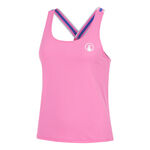 Quiet Please Tenniskleding Quiet Please Serve & Volley 2.0 Tanktop Dames - pink, wit
