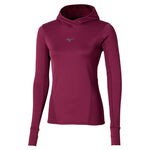 Mizuno Kleding Mizuno Active Warmalite Hooded Hardloopshirt Dames-Paars