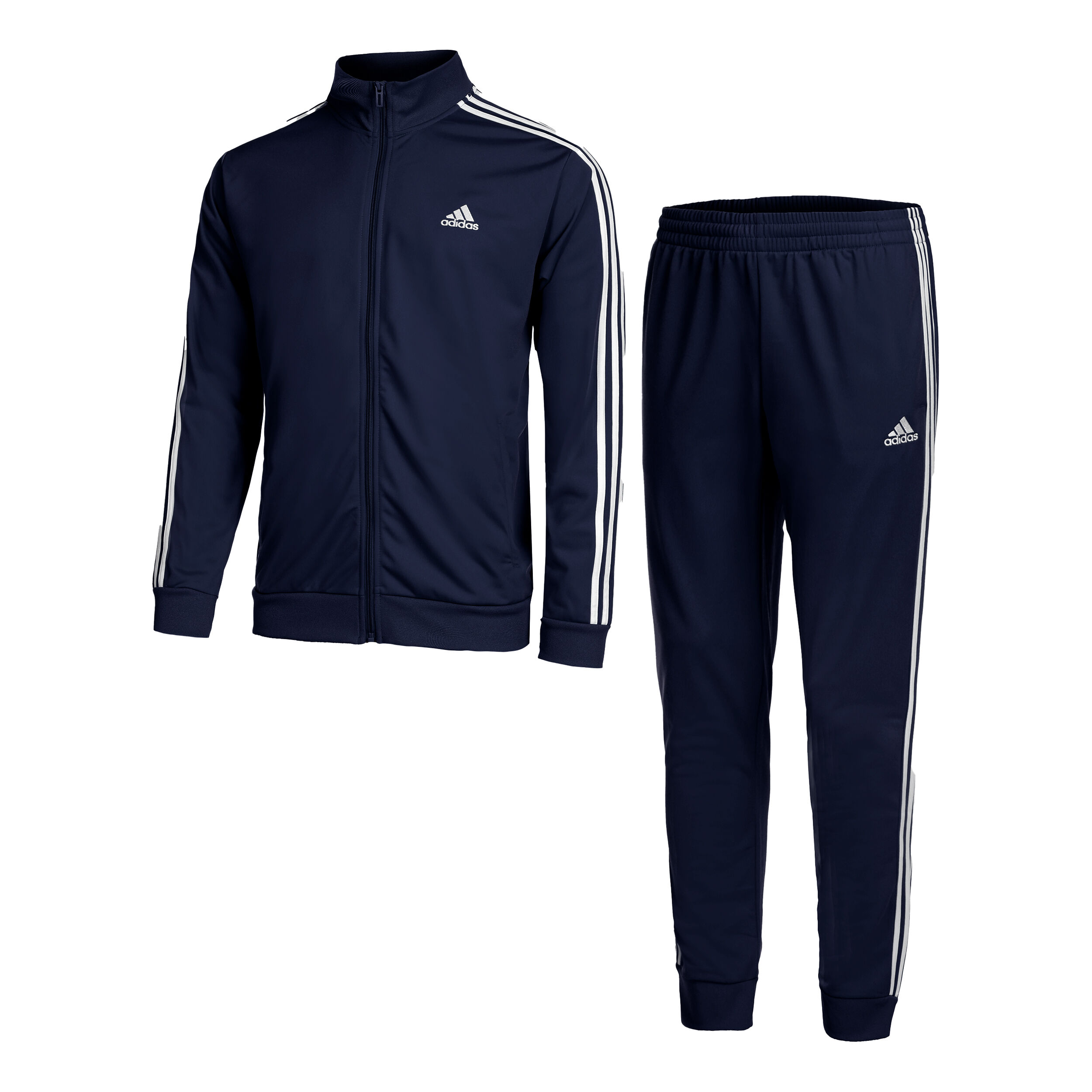 Buy adidas Sportswear Basic 3 Stripes Tricot Trainingspak Heren Donkerblauw Wit online Tennis Point BE