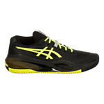 ASICS Tennisschoenen ASICS Gel Resolution X Gravelschoen Heren-Zwart,Neongeel