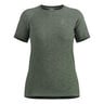 Essential Seamless Hardloopshirt Dames-olijf