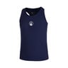 Racerback Tanktop Meisjes-Donkerblauw,Wit