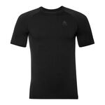 Odlo Hardloopshirt Odlo Performance Warm Eco BI Top Crew Neck T-shirt Heren-Zwart