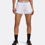 Under Armour Kleding Under Armour Tech Play Up 2in1 Short Voor Tennisballen Dames-Wit