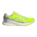 adidas Padel schoenen adidas Crazyquick LS Padel Schoen Dames-Neongeel,Zilver