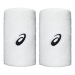 ASICS Tenniskleding ASICS Wrist Band Long Zweetband - Verpakking 2 stuks Unisex-wit