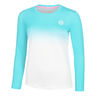 Crew Gradiant Longsleeve Dames-Turkoois,Wit