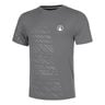 Receiver Embossed T-shirt Heren - grijs, wit