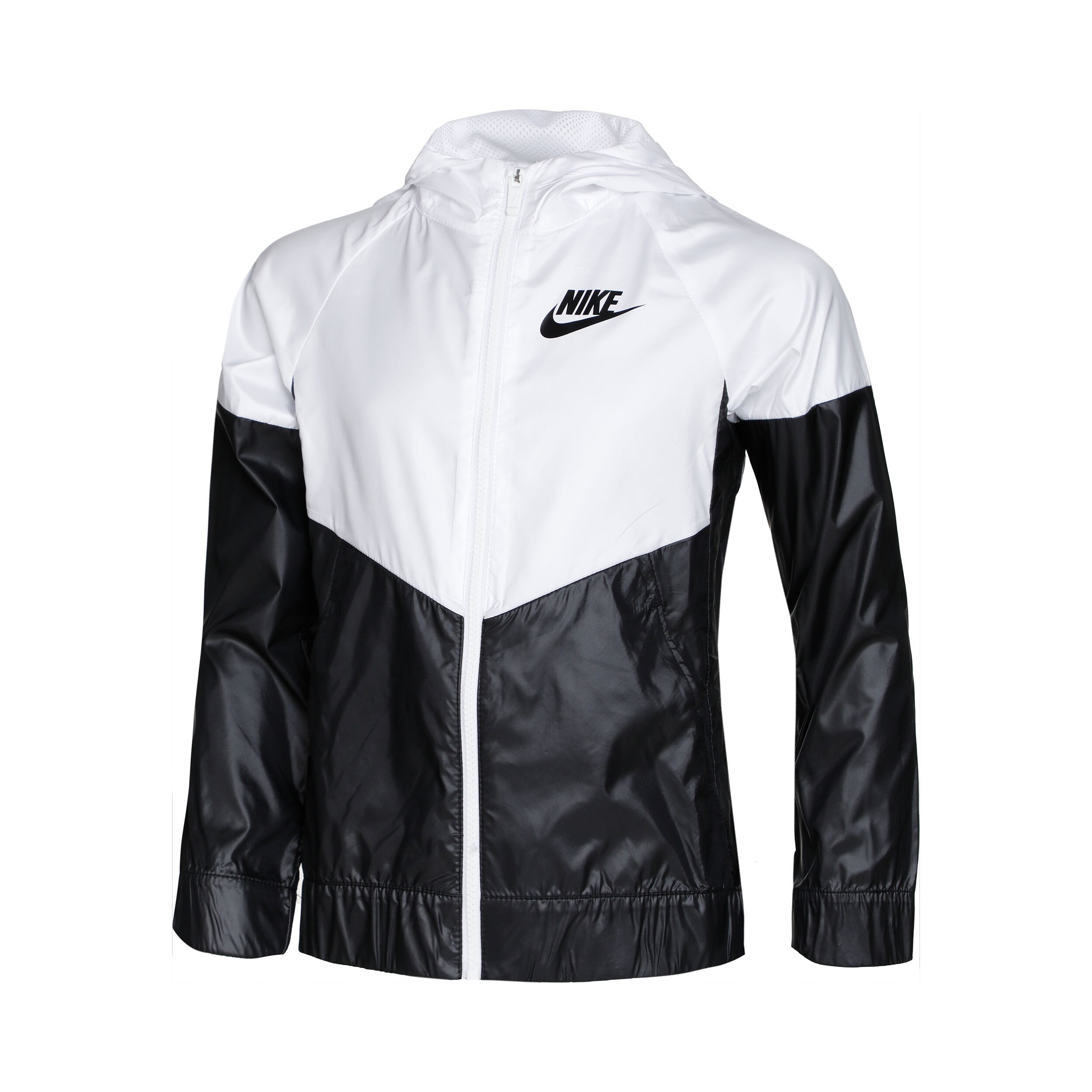Nike windrunner zwart best sale wit