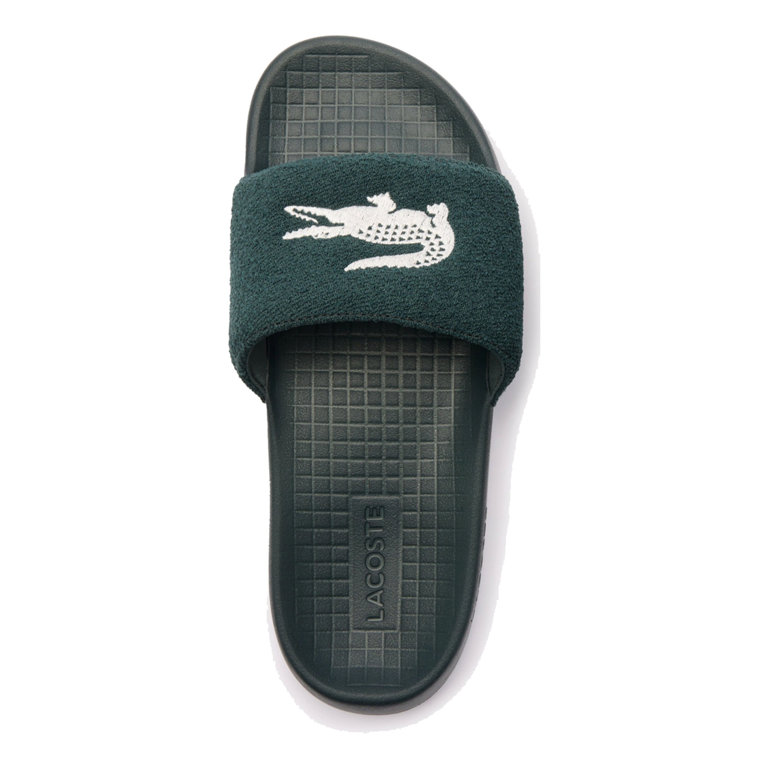 Buy Lacoste Serve Slide 1.0 Badslippers Heren Donkergroen online Tennis Point BE