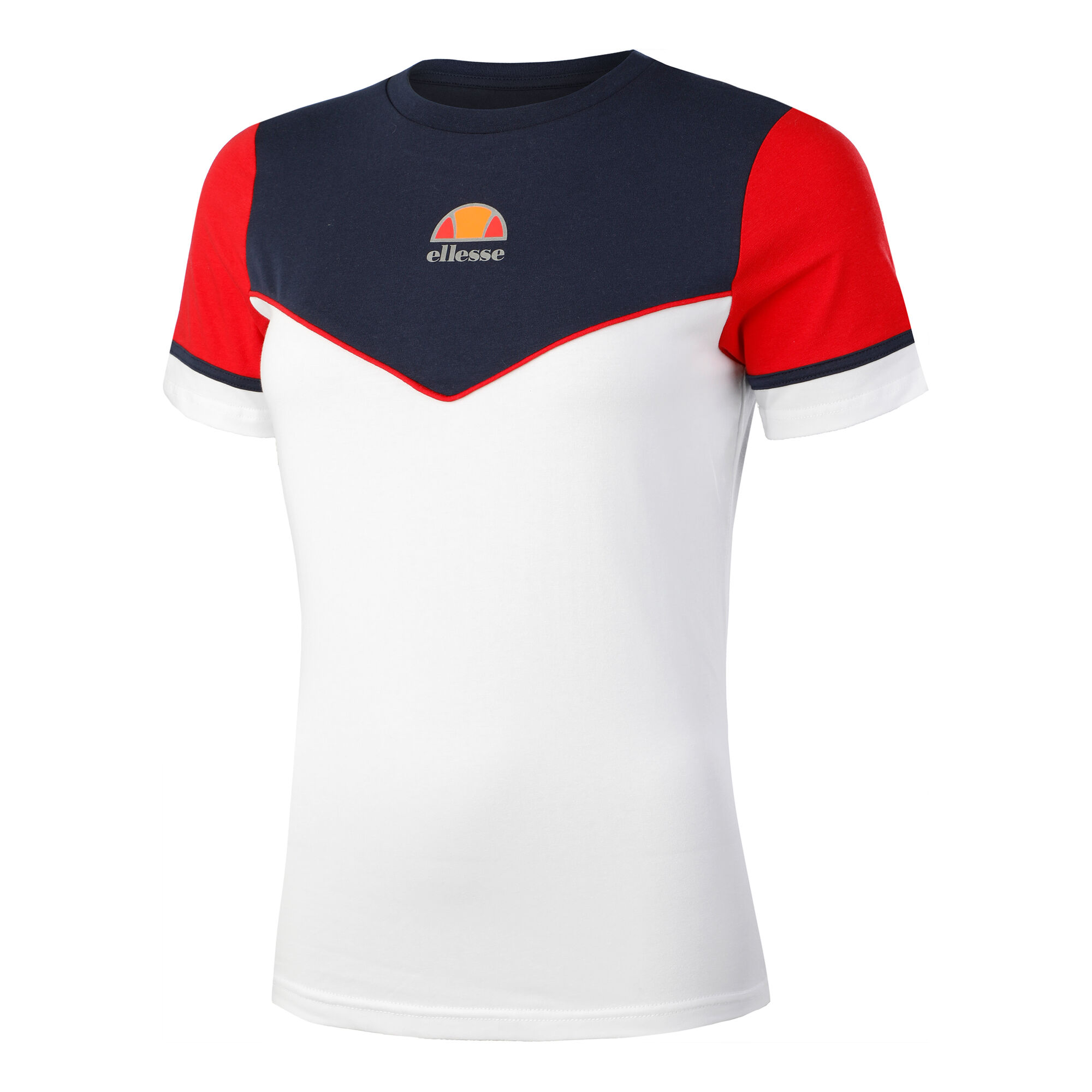 Woud Boos haar Ellesse Benoni T-shirt Dames - Wit, Blauw online kopen | Tennis-Point