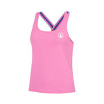 Quiet Please Tenniskleding Quiet Please Serve & Volley 2.0 Tanktop Meisjes - pink, wit