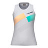 Pro Tanktop Dames - abrikoos, wit