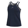 22 Tanktop Dames - donkerblauw, grijs