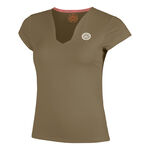 BIDI BADU Kleding BIDI BADU Spectrum V-Neck T-shirt Dames-Bruin