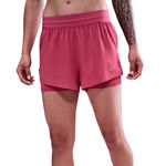 Nike Kleding Nike Swift 2in1 Short Hardloopshorts Dames-berry, zilver