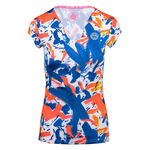 BIDI BADU Kleding BIDI BADU Bella 2.0 Tech V-Neck T-shirt Dames-Donkerblauw,Veelkleurig