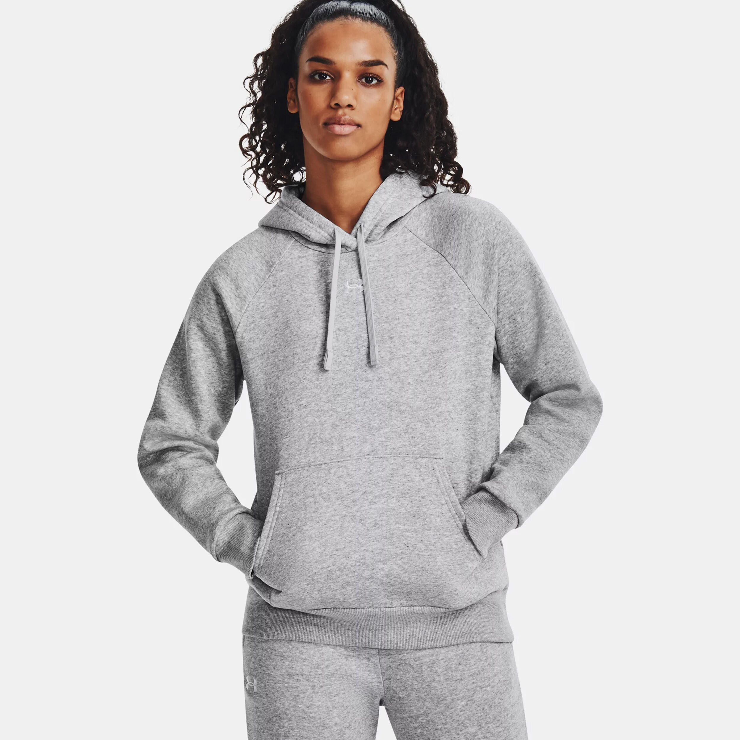 Buy Under Armour Rival Sweater Met Capuchon Dames Grijs online Tennis Point BE