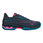 Mizuno Padel schoenen Mizuno Wave Exceed Light Padel Schoen Dames-Donkerblauw,Paars
