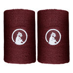 Quiet Please Tenniskleding Quiet Please Long Zweetband Verpakking 2 Stuks-Wijnrood
