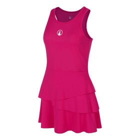 Afbeelding van Create Flounce Jurk Dames-Pink,Wit